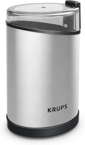 Image of KRUPS Electric Coffee Grinder: 3 oz Capacity, 200 Watts - Versatile for Beans, Spices, Nuts - One-Touch Operation, Customizable Grind for 12 Cups - Ideal for Espresso, French Press (Pack of 6)