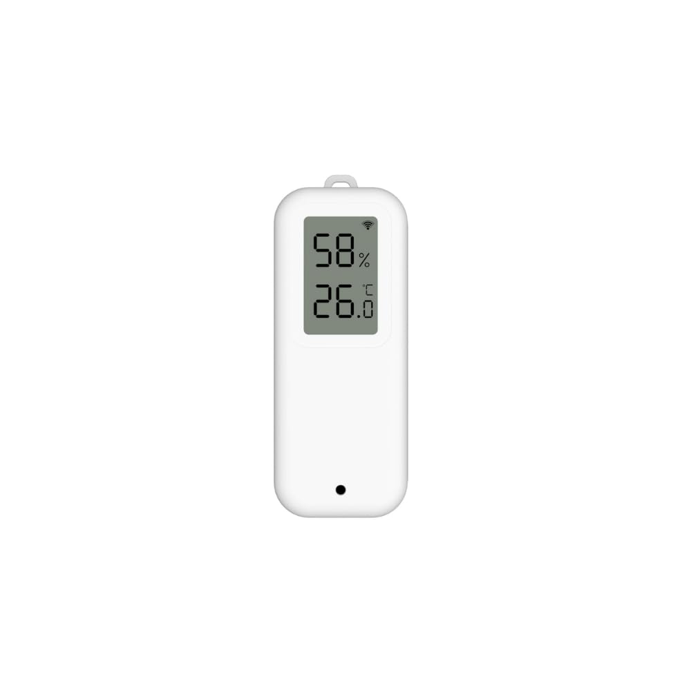 WiFi Mini LCD Ekranlı Sıcaklık ve Nem Sensörü (Tuya - SmartLife Uyumlu) IP65