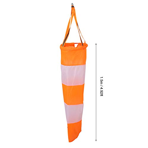 Manga de viento de nylon para exterior y aeropuertos con franjas de alta visibilidad 1,5m 8