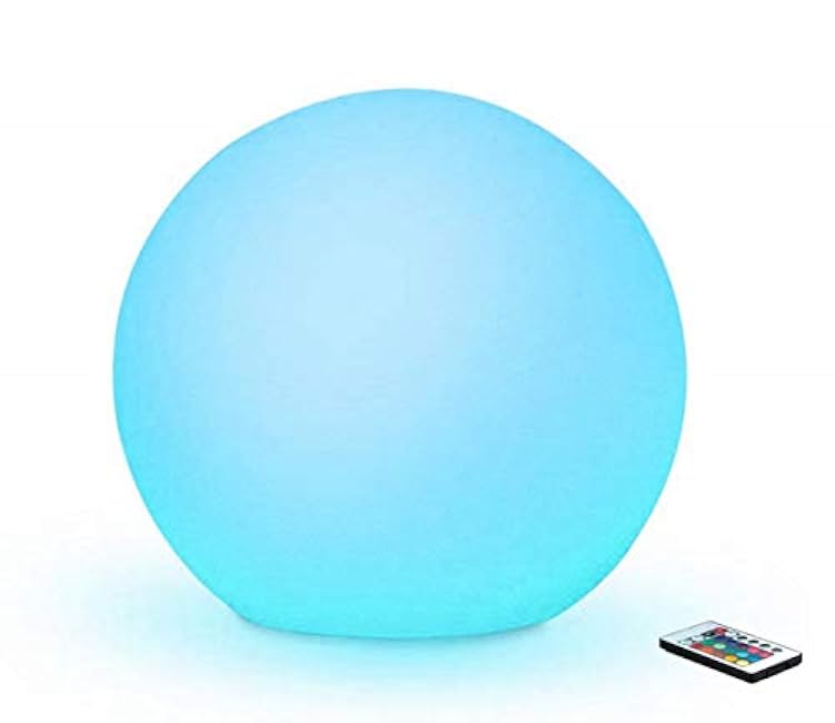 Borelor LED Ball Light, 4.7-Inch Rechargeable Mood Lights Multicolor Changing IP65 Waterproof Indoor/Outdoor Light for Home/Party/Pool/Wedding/Lawn Decoration