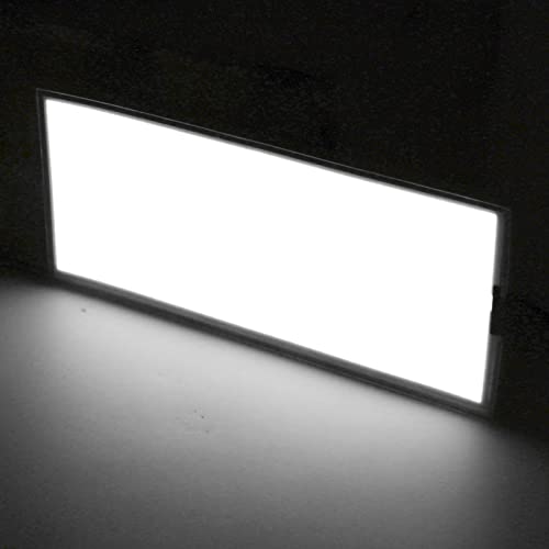 Image of EL Panel Electroluminescent Light Sheet Light Decorations Neon Sheet 12 cm x 5 cm (4.8 inch x 2.0 inch) ON /Slow Flash /Fast Flash,2Pack (2, White, 12cm*5cm)