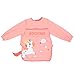 Lurrose Joli bavoir pour bébé avec manches - Imperméable - Motif licorne, Couleur assortie, 47.5X32.5X0.1CM,