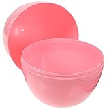 JOINPAYA Jumbo Easter Egg Fillable Plastic Easter Egg Giant Easter Egg Egg Shaped Container Easter Basket Stuffers for Easter Hunt Party Supplies DIY Surprise Decoration Pink