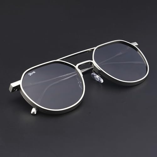 Image of GYNK Trending Round Classic Metal 100% UV Protection Sunlight Blocking Vintage Sunglasses for Men Women Girls