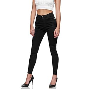 Damen Jeans High Waist Skinny Female Stretch Hose Slim Fit Jeans für Frühling, Sommer, Herbst, Winter, Jede Jahreszeit