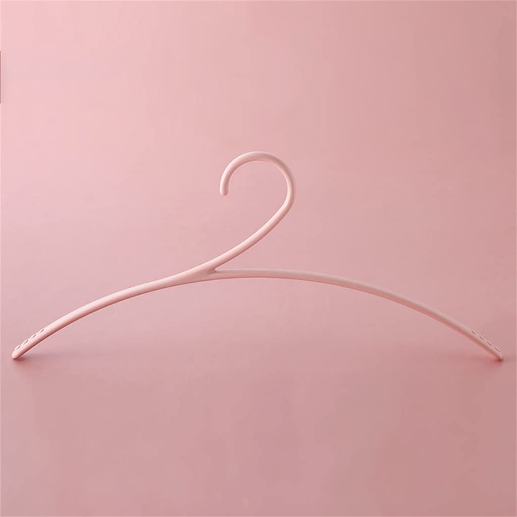 MOBYGKFY Portable Plastic Display Hanger Windproof Wardrobe Coat Shirt Suit Hanger Clothes Storage Rack(Roze)
