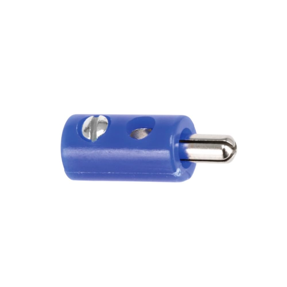 WITTKOWARE Zwergstecker & Zwergkupplungen Sortiment 2,6mm | Modellbahn-Stecker mit Schraubanschluss 16A 60V | H0 Stecker Set Rot Schwarz Blau Gelb Grün 100-teilig