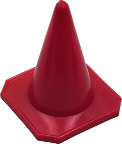 Bluedot Trading 4” Red Mini Plastic Traffic Cones | Set of 40 for Agility Training, RC Racing, Outdoor Activities, Sports Drills, Party Games