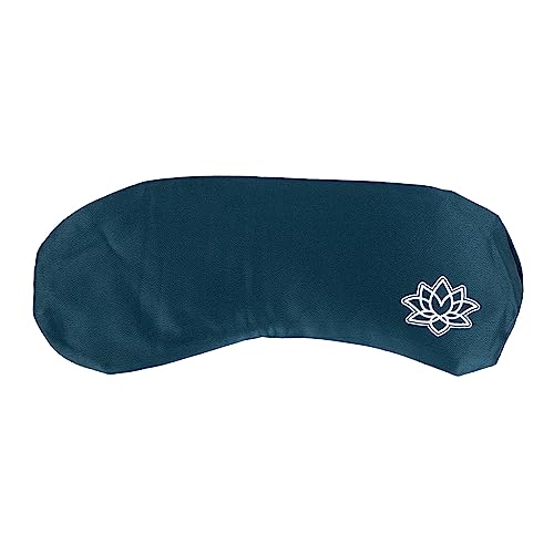 Bodhi Weiches Augenkissen mit Lavendel-Leinsamen-Füllung | Augenmaske für Yoga, Entspannung & Meditation | Bezug aus Mako-Satin oder Seide |...
