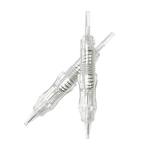TATELF Tattoo Cartridges Needles 5RL- 10pcs Sterilized Screw Needles for Permanent Makeup Tattoo Machine Eyebrow Eyeliner Lip Contour Cover