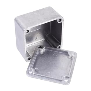 Firm material: crafted from premium aluminum alloy, this enclosure offers lasting durability while protecting your guitar pedal from wear and tear in various environments, ensuring reliable performance,extruded aluminum enclosure,guitar effects case ...