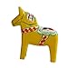 Swedish Dala Horse Statue Collection Traditional Wood Sculpture Desktop Ornament for Bedroom Living Room Fireplace Decor Gift, Yellow
