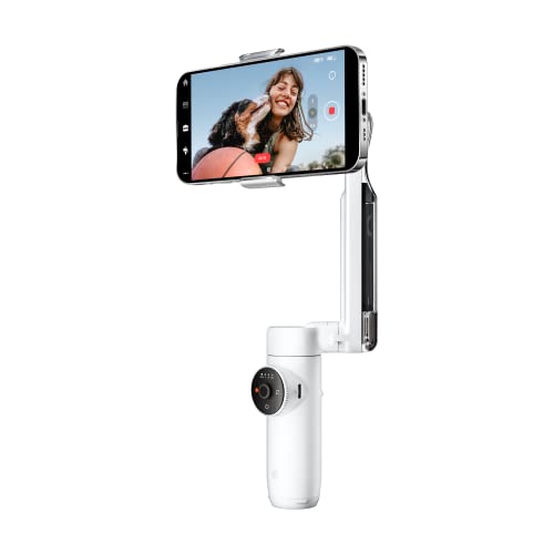 Image of Insta360 Flow Standalone Gimbal(White) AI-Powered Smartphone Stabilizer with3-Axis Stabilization,Deep Track 3.0,1-Step Rapid Deploy,Built-in Selfie Stick & Tripod,SmartWheel Control