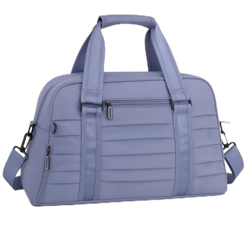 Bolsa Mala Esportiva Academia Viagem Fitness Feminina Masculina Grande Capacidade Impermeável com Alça Transversal Ombro Treino Casual (Azul)