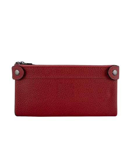 Women's Large leather red colour Wallet Women’s Wallet and Phone Holder – Stylish Clutch Purse with Credit Card Slots, Passsporrt Holder & Money Clip – Perfect Travel Wallet with Protection