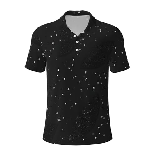 Chemise à manches courtes homme imprimé scintillant pour voyage