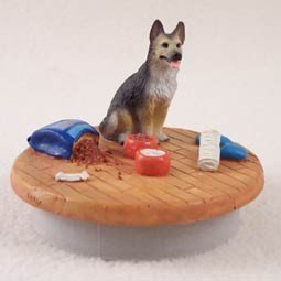 Conversation Concepts Miniature German Shepherd Tan & Black Candle Topper Tiny One 
