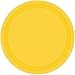 amscan - Platos Grandes de cartón Fuerte, Color Amarillo (55015-09A)