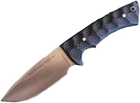 CUCHILLERIAALBACETE Muela Cuchillo de Caza Rhino-SV.M/K con Piedra de afilar de Regalo