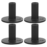 OSOLADY Lot de 4 Tees de Golf en Silicone Noir, Porte balles Flexible et Portable pour Entraînement sur Practice, Accessoire Pratique pour Professionnels et Débutants