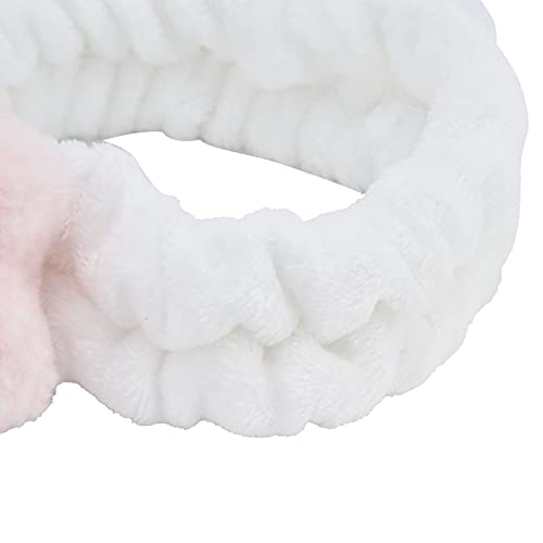 Faixa de maquiagem, faixa de cabelo cosmético elástico feminino confortável lavagem doce para evitar