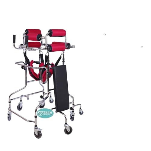 転倒防止高齢者歩行補助リハビリテーションウォーカー成人歩行装置脳梗塞片麻痺リハビリスタンディングフレーム (8輪幼児-男性サポート-ロールバック防止)