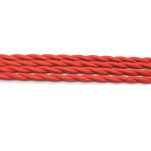 Cable electrico trenzado de 2 nucleos con aislamiento textil flexible de 30m