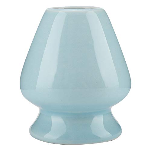 Ceramic Matcha Whisk Stand Holder Prevents Air Dryer for Tea Lover Blue White Black Green (Blue)
