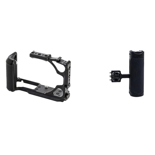 �݊���������Sony A6400 �J�������r�b�g�P�[�W�O�r�r�f�I�B�e�ی�t���[���ɑΉ� :��֕i(Kit2 Black-Side Grip)