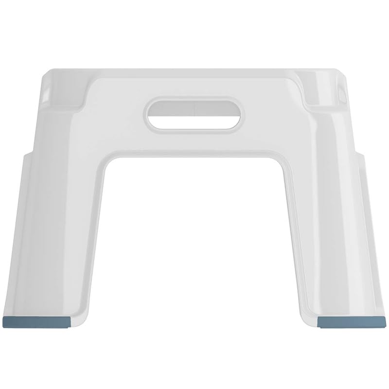 Sgabello Gradino Antiscivolo Per Bambini E Adulti - Virsus Bianco, 42.8x35.8x25 Cm, Per Bagno E Cucina - Foto 8