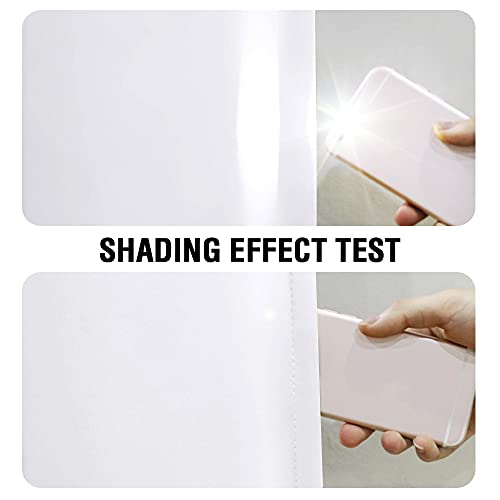 H.versailtex White Blackout Curtains 108 Inches Long (2 Layers) Light Blocking Lined Window Curtain Draperies For Bedroom Thermal Insulated Soft Thick Silky Grommet 2 Panels, White With White Liner #TOP3