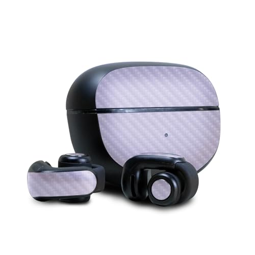 Image of Carbon Fiber Skin Compatible with Bose Ultra Open Earbuds - Solid Lilac - Premium 3M Vinyl Protective Wrap Decal Cover - Easy to Apply | Crafted in The USA by MightySkins
