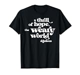 A Thrill Of Hope Inspirational Retro Christmas Xmas Gift T-Shirt