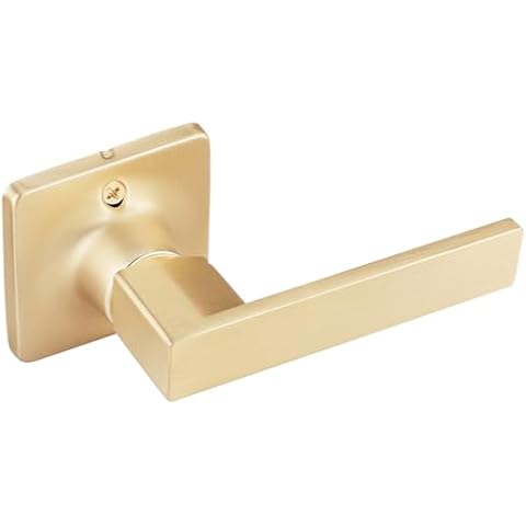 EHOMEWARE Satin Brass Dummy Door Levers Cover