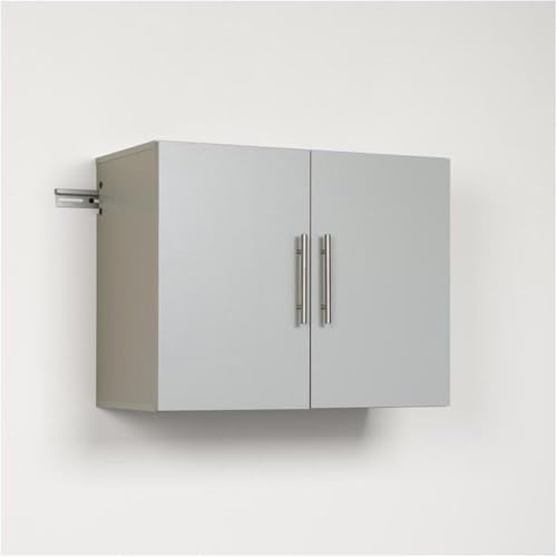 Hawthorne Collections 30" Wall-Mounted Storage Cabinet, Light Gray Laminate, Industrial-Grade