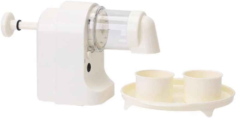 Shaved Ice Machine Off-White Easy to Use & Clean，Ideal for Home, Parties & Summer Snow Cones