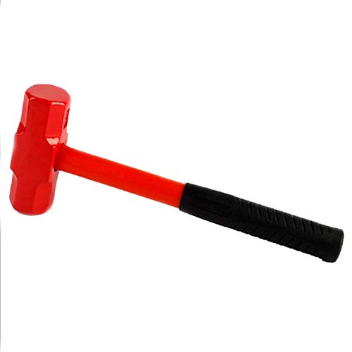 Double Marteau De Traîneau De Visage, 2.5-Livrent Le Marteau De Bâton De Club Double Coincé La Poignée De Fibre De Verre, 16Longueur De Poignée