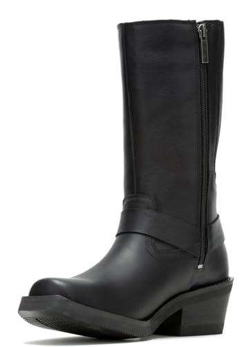 Harley-Davidson Women's Korsen Black 10" Waterproof Fashion Harness Boots D872962