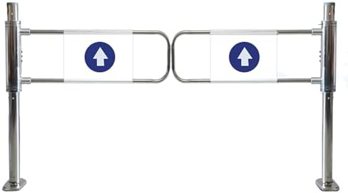 Automatic Closing Swing Gate for Pedestrian Access Control, 1-Way Metal Entrance Door, 180cm (70.8in), Safety Gate for Market Entry, Durable & Secure Design