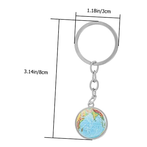 BESPORTBLE 6 Pçs Chaveiro Globo Mini Chaveiro Chaveiro Para Artesanato Chaveiros Para Artesanato Cha