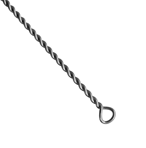 Nylon Cleaning Brush With Fan-Shaped End, 15" - Twisted Stainless Steel Wire Handle - Ideal For 1.6" - 2" Diameter Glassware, Beakers, Test Tubes, Cylinders, Flasks, Cups, Jars, Vases - Eisco Labs #TOP2