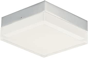 Maxim Illuminaire II-12.5W 1 LED Square Flush Mount-4.75 Inches Wide by 1.75 inches high-Polished Chrome Finish