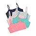Buyless Fashion Girls Training Bra Cotton Cropped Cami Spaghetti Strap Brallete (10 Pack) - MT10-GA2-S