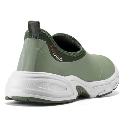 HISEA Womens Ankle Rain Shoes Neoprene Waterproof Garden Shoes for Women Fashion Walking Shoe Green by HISEA - Used condition - Image 9