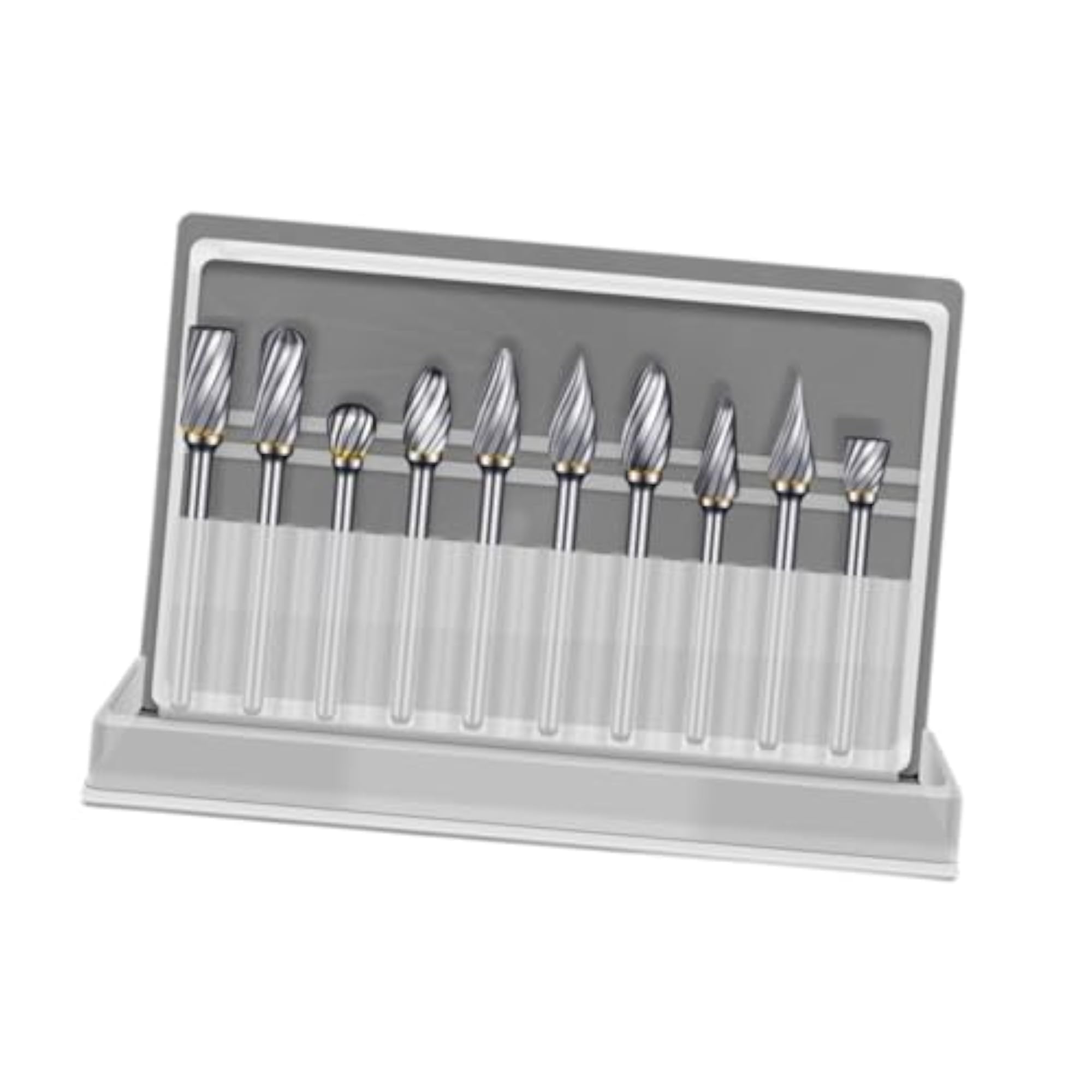 10 Pieces Carbide Burr Set for Aluminum Carving