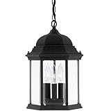 Designers Fountain 2984-BK Devonshire Hanging Lantern, Black