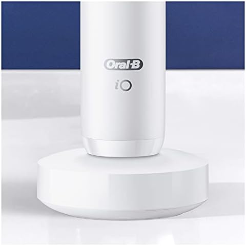 Oral-B iO Series 8 elektryczna szczoteczka do zębów, 6 trybów czyszczenia do zębów, technologia magnetyczna, kolorowy wyświetlacz i etui podróżne, edycja limitowana, biały alabaster