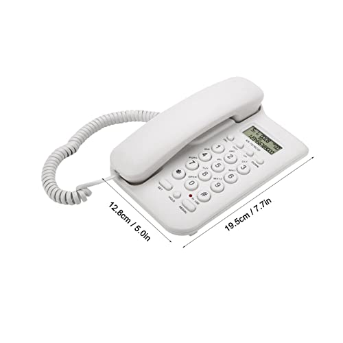 Teléfono con cable con identificador de llamadas, pantalla miniatura 4