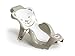 OKBABY Buddy Sdraietta Anatomica con Seduta in Gomma Antiscivolo per il Bagnetto del Neonato, 0-8 Mesi (8 kg), Grigio