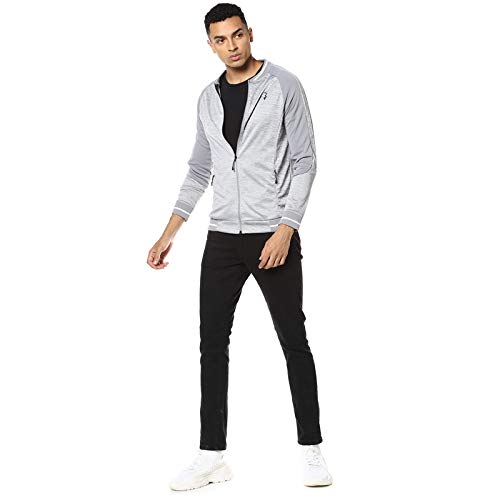 Image of CAHOOT Men Grey Full Sleeve Sports Jacket